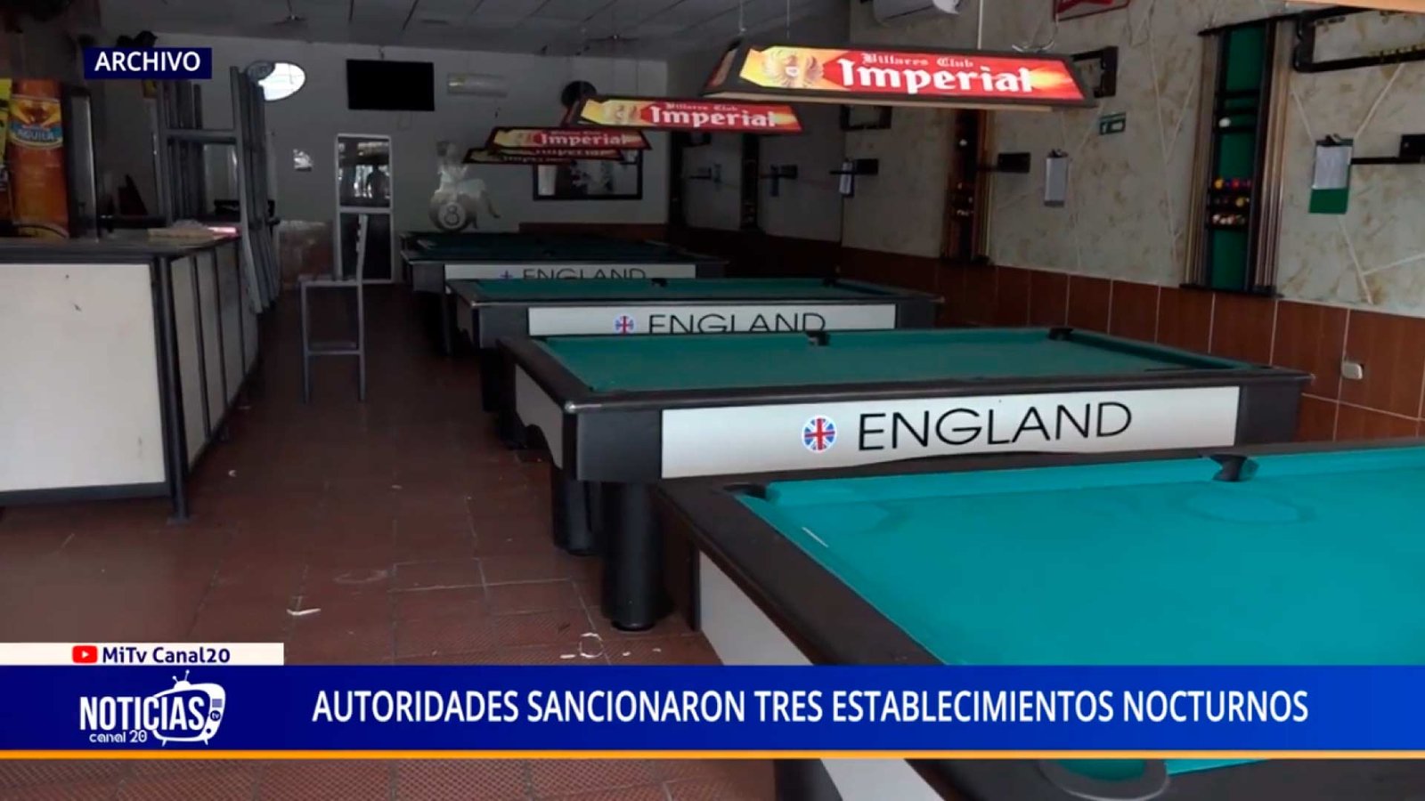 AUTORIDADES SANCIONARON TRES ESTABLECIMIENTOS NOCTURNOS