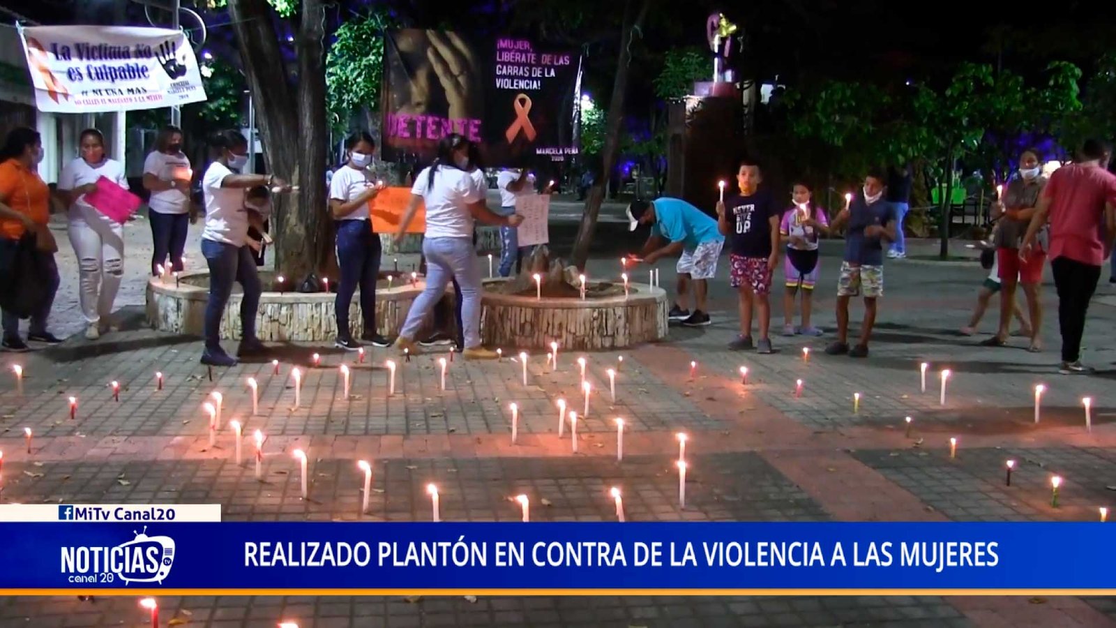 REALIZADO PLANTÓN EN CONTRA DE LA VIOLENCIA A LAS MUJERES