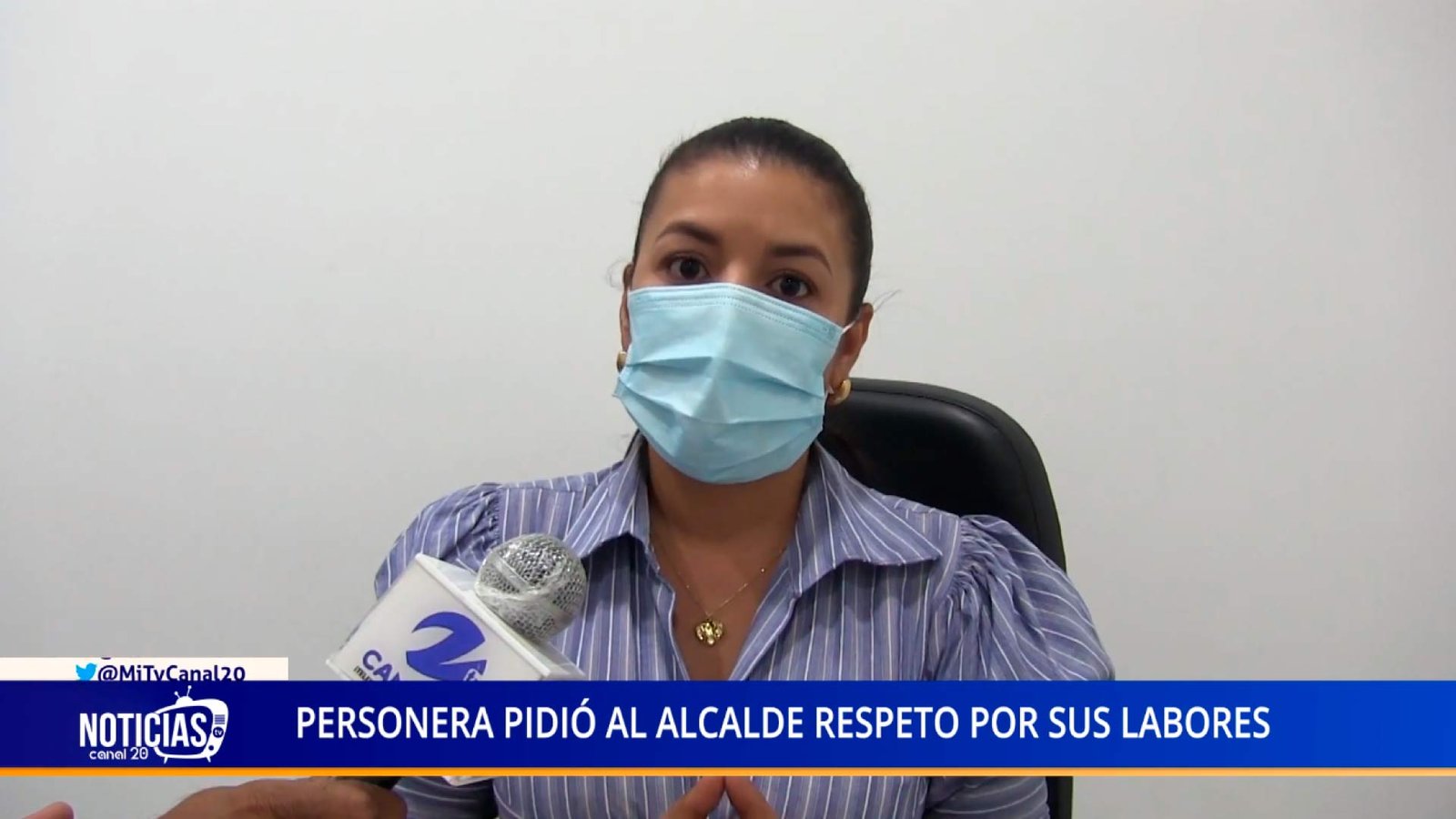 PERSONERA PIDIÓ AL ALCALDE RESPETO POR SUS LABORES