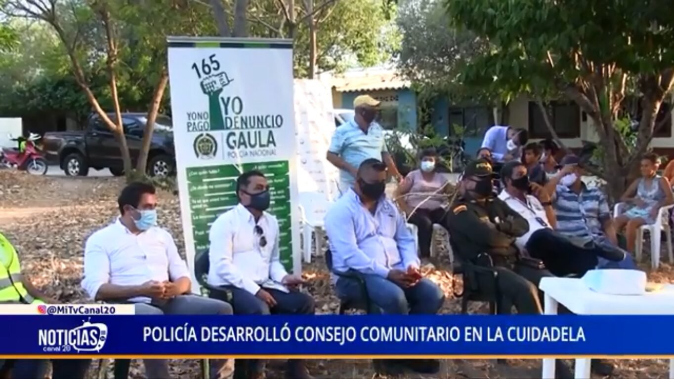 POLICÍA DESARROLLÓ CONSEJO COMUNITARIO EN LA CIUDADELA