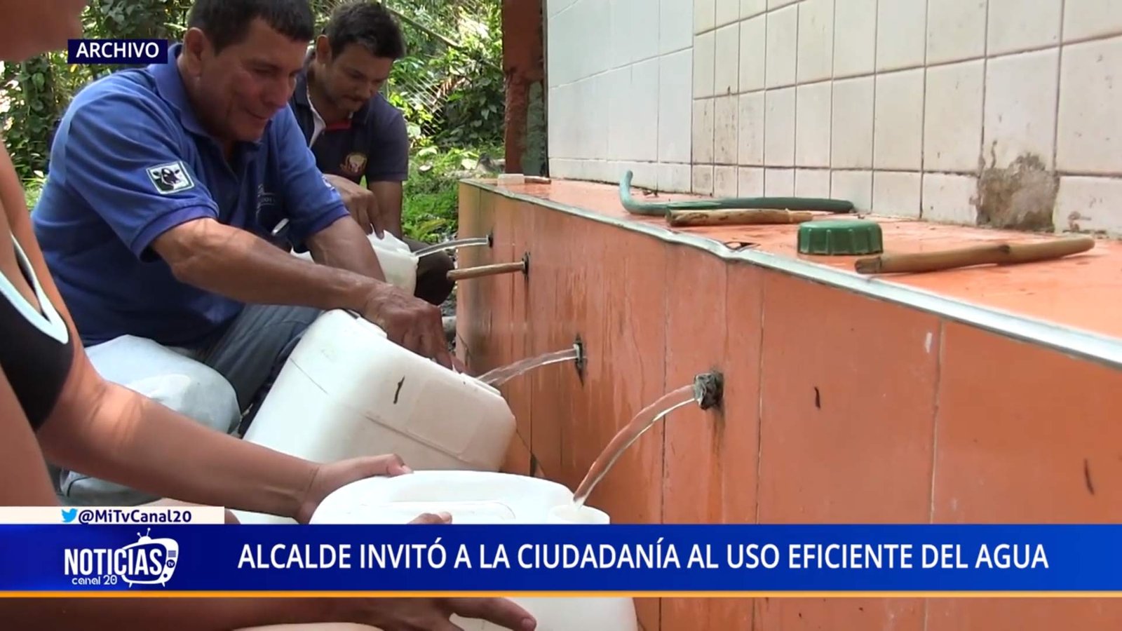 ALCALDE INVITÓ A LA CIUDADANÍA AL USO EFICIENTE DEL AGUA