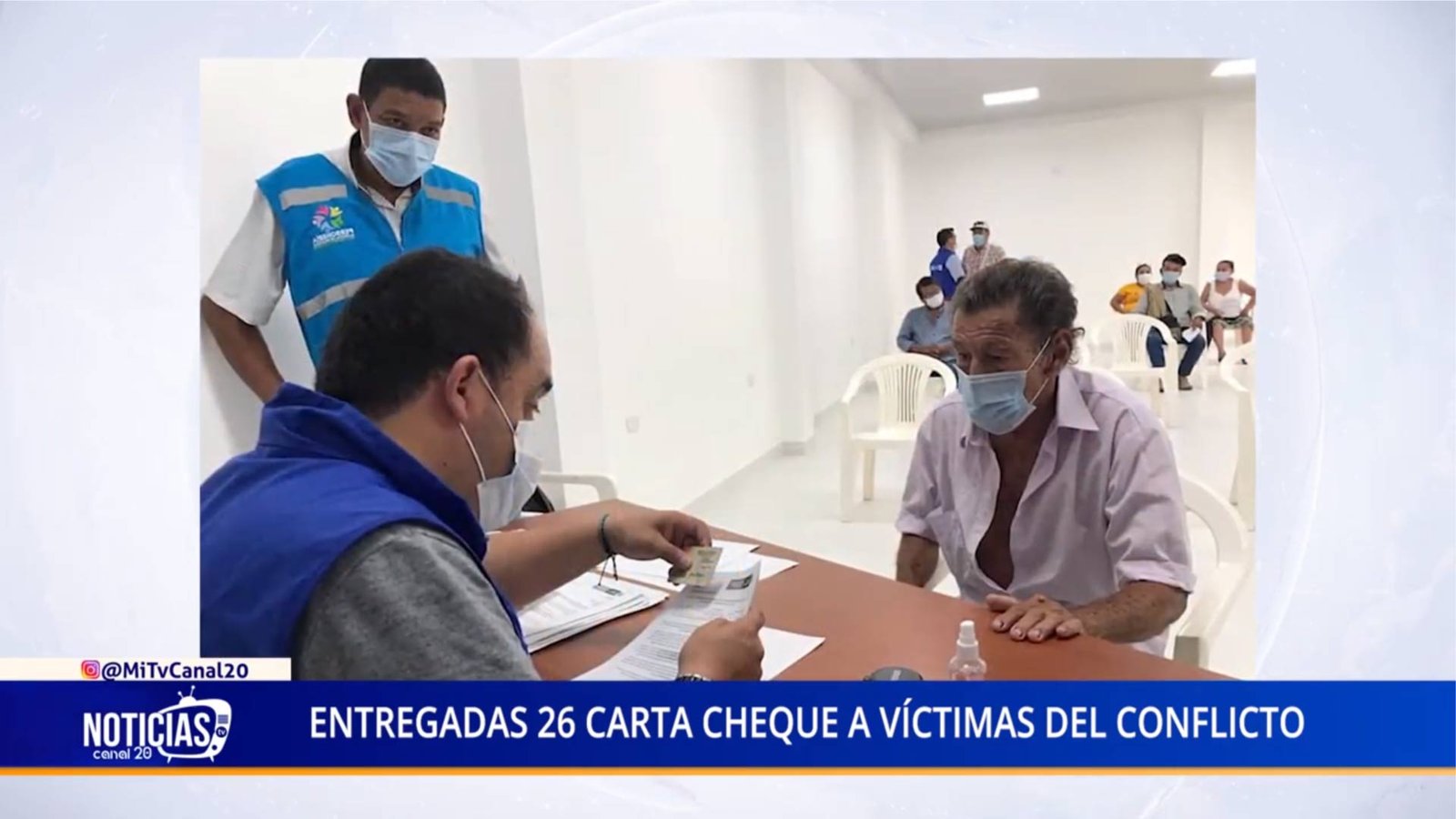 ENTREGADAS 26 CARTA CHEQUE A VÍCTIMAS DEL CONFLICTO
