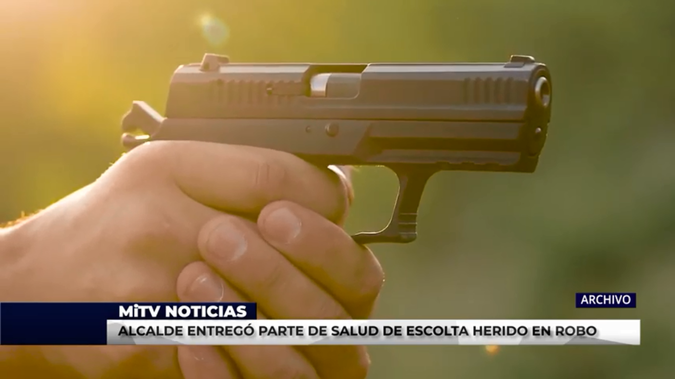 HERIDO ESCOLTA DEL ALCALDE EN UN ATRACO