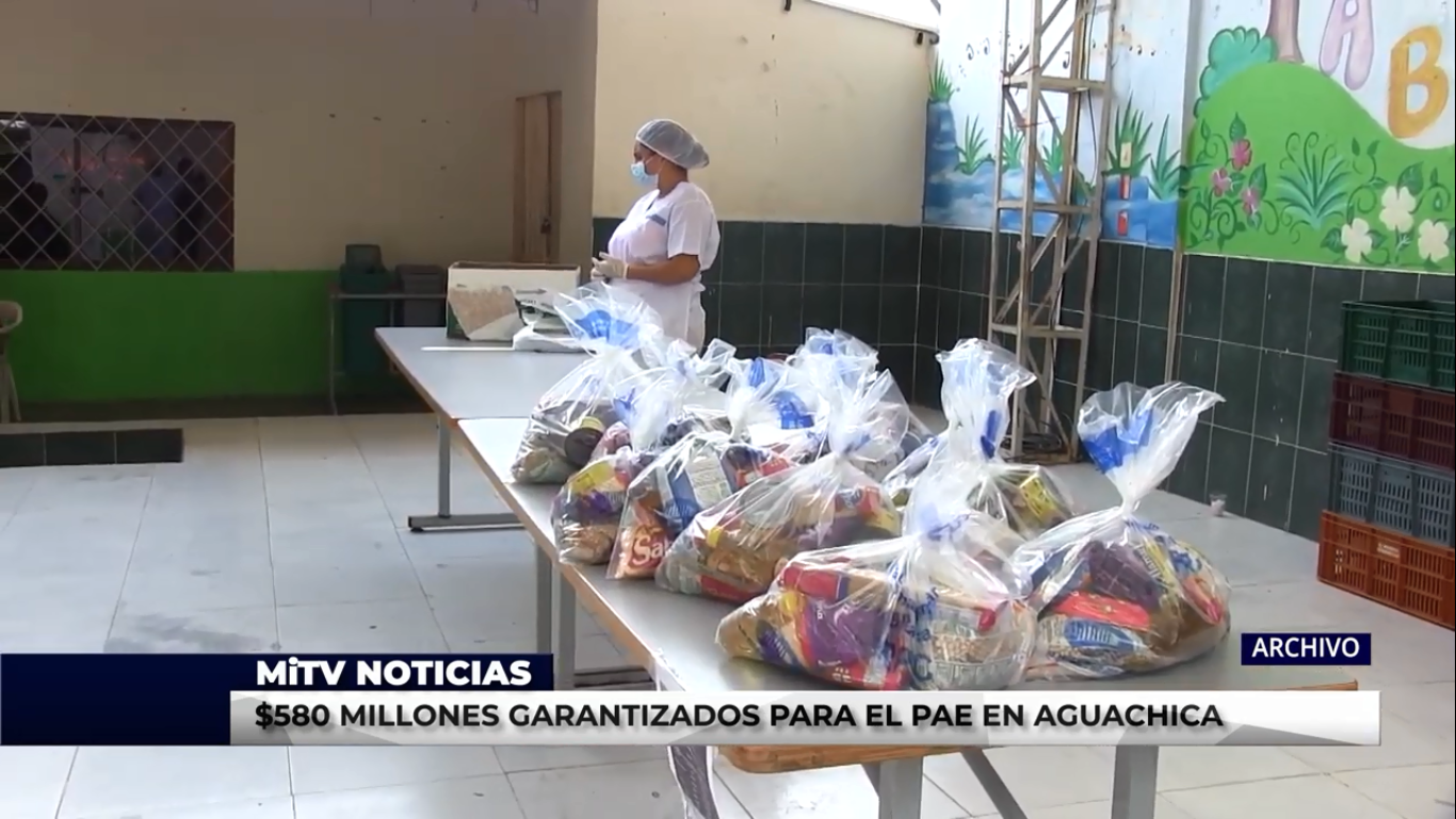 $580 MILLONES GARANTIZADOS PARA EL PAE EN AGUACHICA