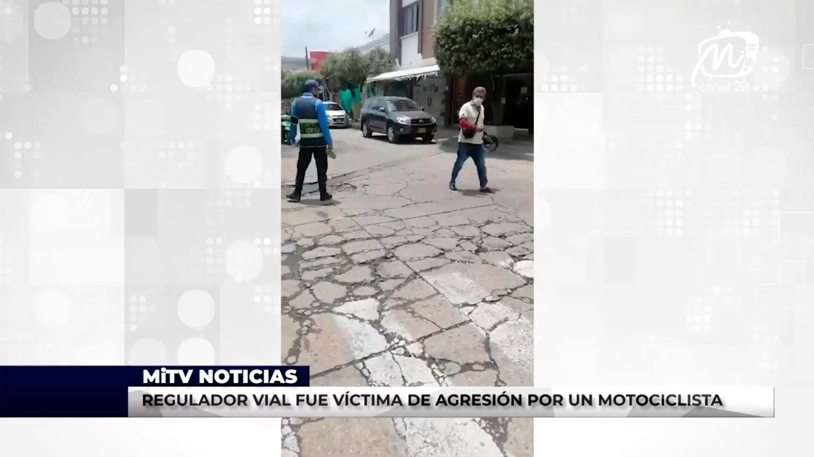 REGULADOR VIAL FUE VÍCTIMA DE AGRESIÓN POR UN MOTOCICLISTA