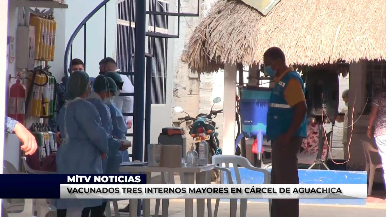 VACUNADOS TRES INTERNOS MAYORES EN CÁRCEL DE AGUACHICA