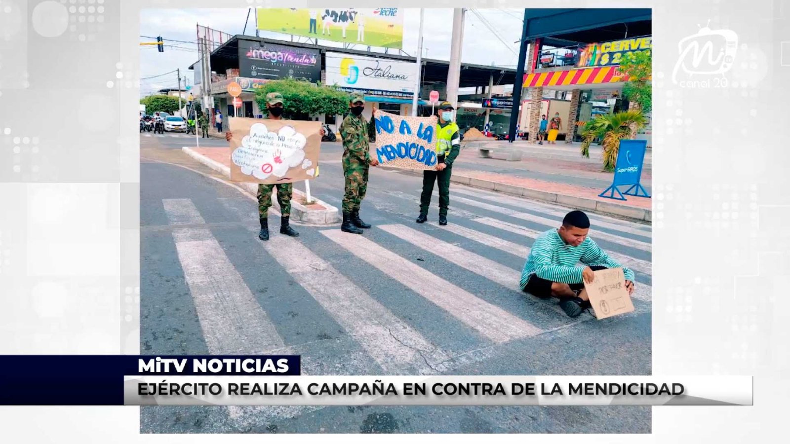 EJÉRCITO REALIZA CAMPAÑA EN CONTRA DE LA MENDICIDAD