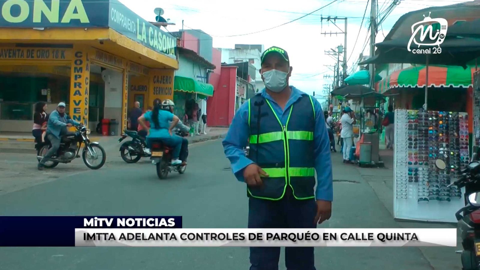 IMTTA ADELANTA CONTROLES DE PARQUÉO EN CALLE QUINTA