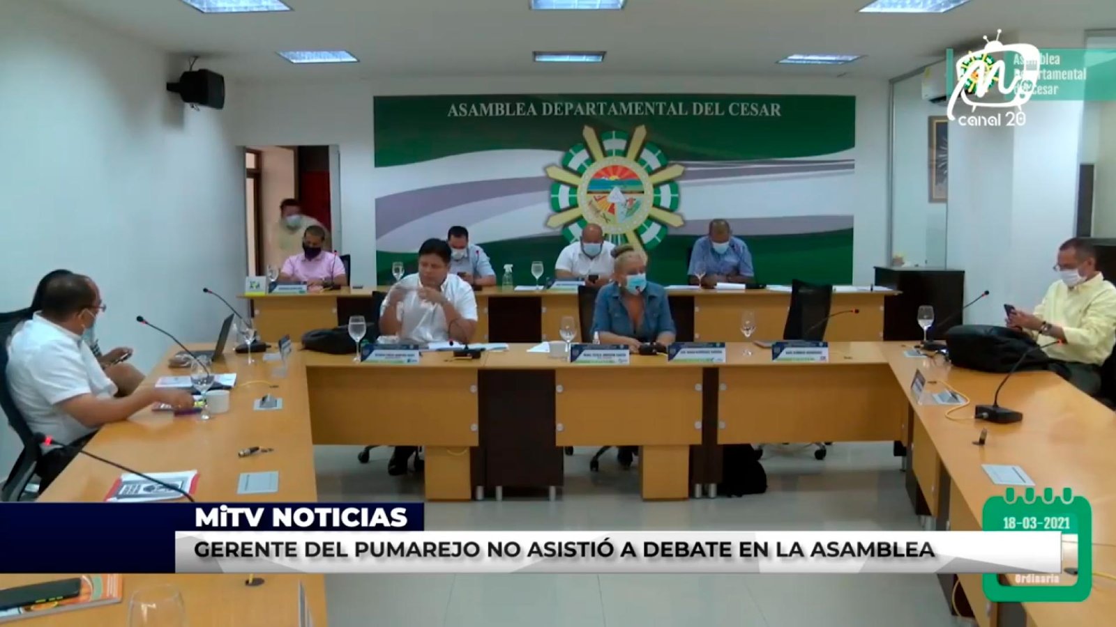 GERENTE DEL PUMAREJO NO ASISTIÓ A DEBATE EN LA ASAMBLEA