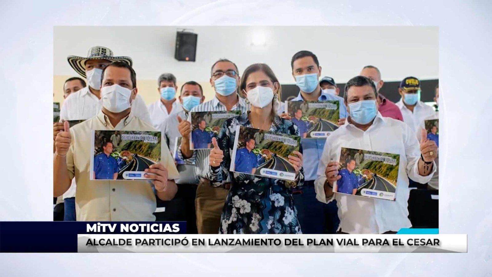 ALCALDE PARTICIPÓ EN LANZAMIENTO DEL PLAN VIAL PARA EL CESAR