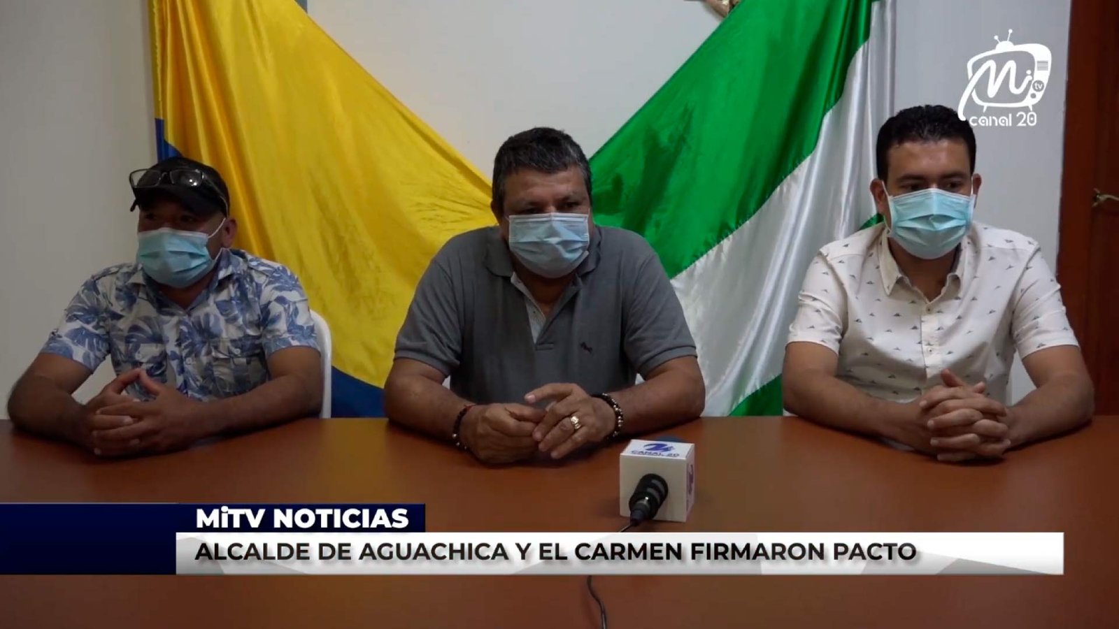 ALCALDES DE AGUACHICA Y EL CARMEN FIRMARON PACTO