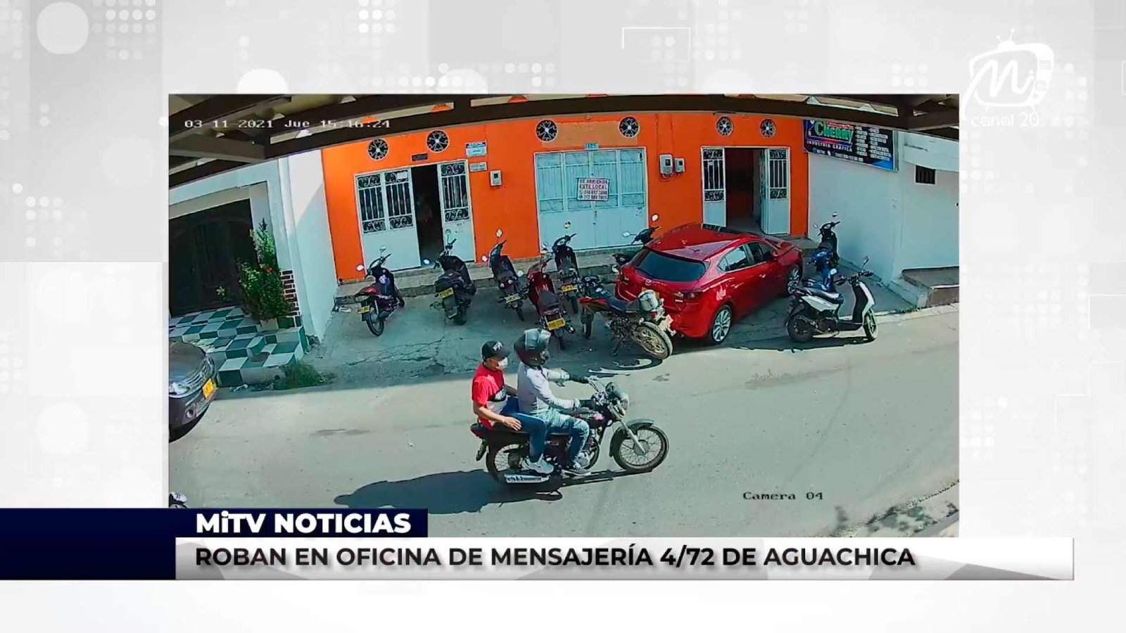 ROBAN EN OFICINA DE MENSAJERÍA 4 72 DE AGUACHICA