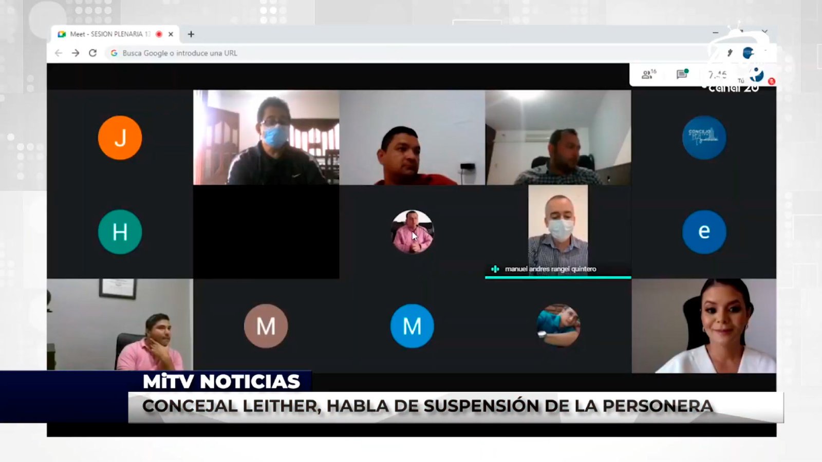 CONCEJAL LEITHER, HABLA DE SUSPENSIÓN DE LA PERSONERA