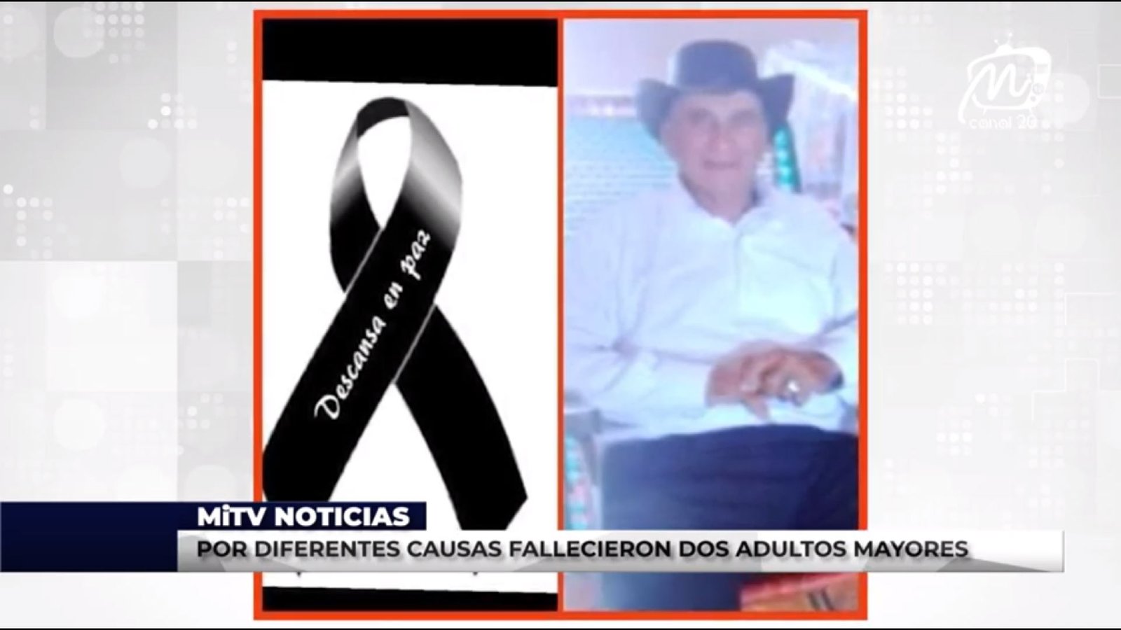 POR DIFERENTES CAUSAS FALLECIERON DOS ADULTOS MAYORES