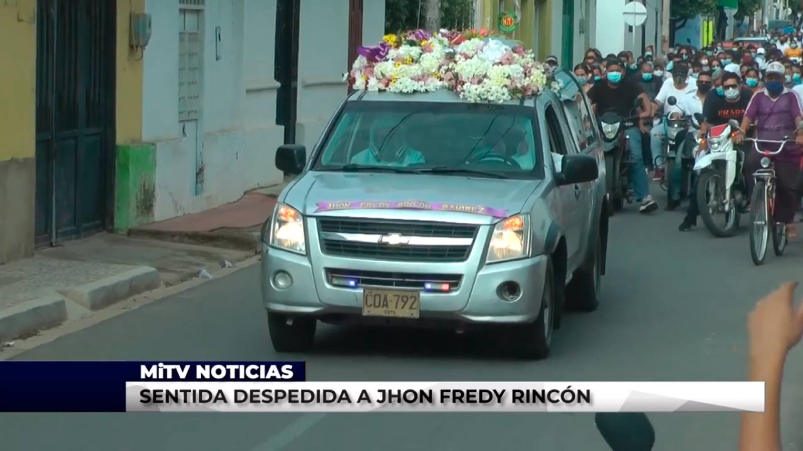 SENTIDA DESPEDIDA A JHON FREDY RINCÓN