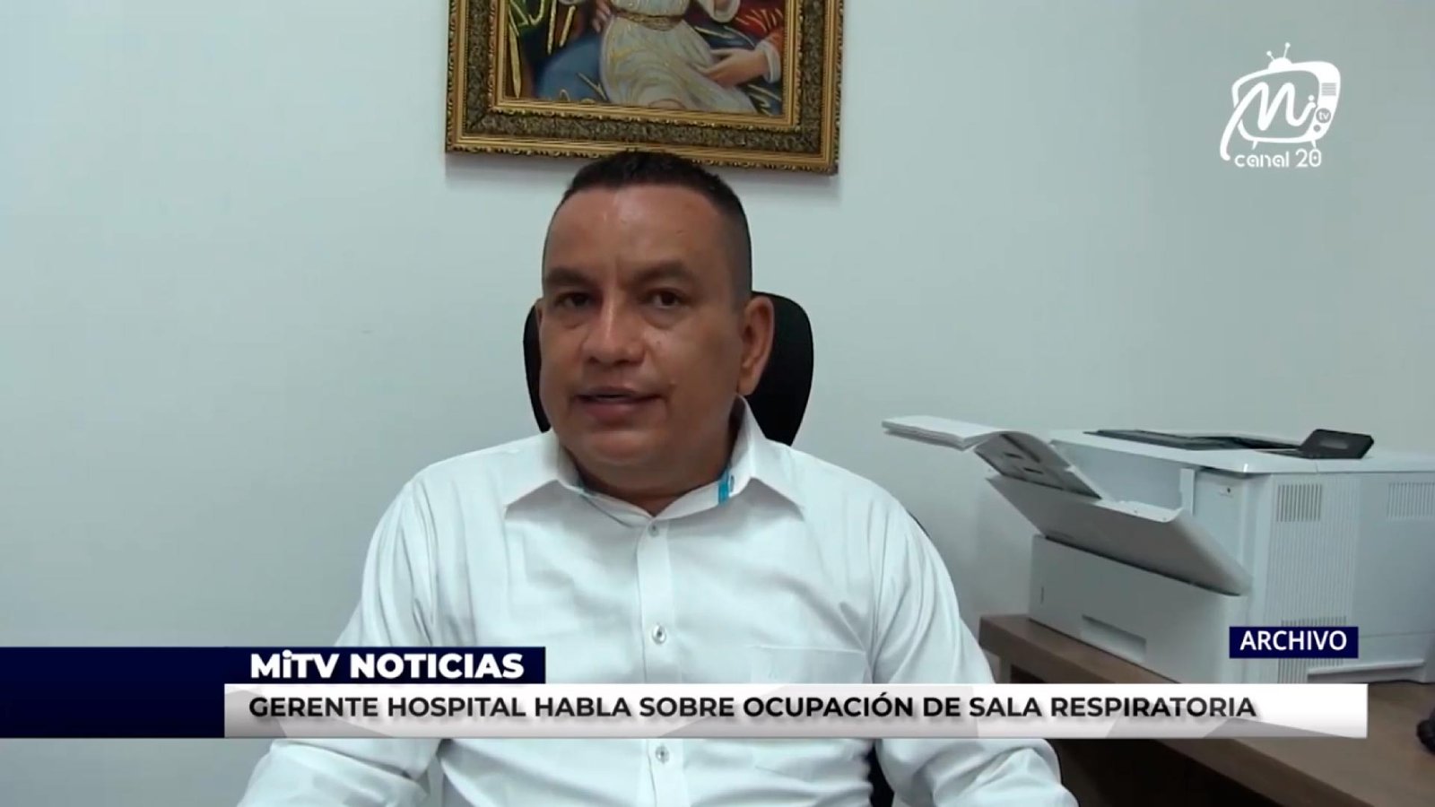 GERENTE HOSPITAL HABLA SOBRE OCUPACIÓN DE SALA RESPIRATORIA