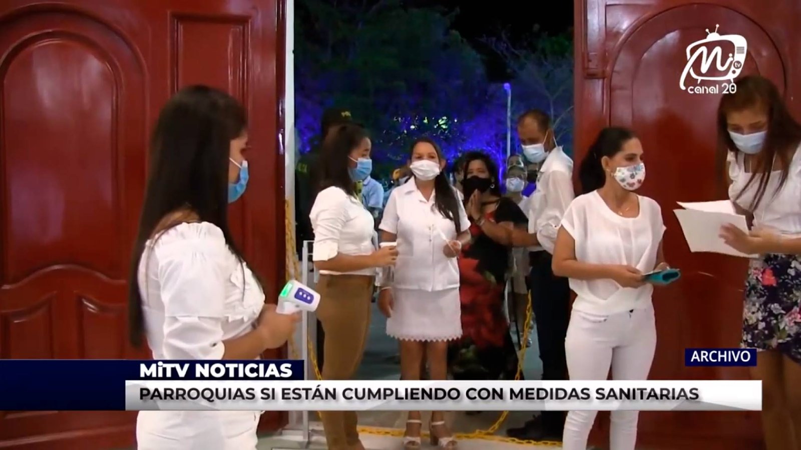 PARROQUIAS SI ESTÁN CUMPLIENDO CON MEDIDAS SANITARIAS