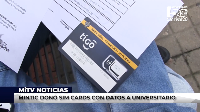 MINTIC DONÓ SIM CARDS CON DATOS A UNIVERSITARIOS