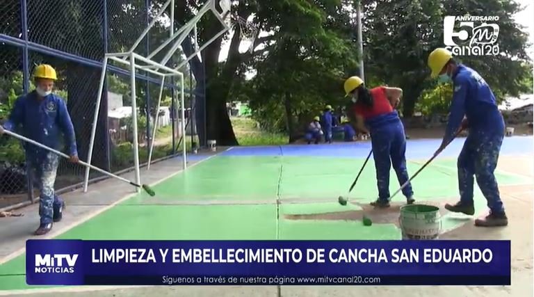 LIMPIEZA Y EMBELLECIMIENTO DE CANCHA SAN EDUARDO