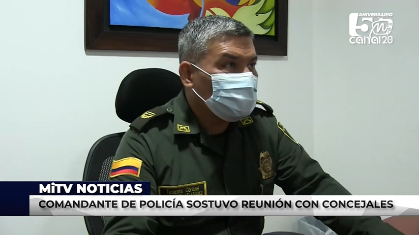 COMANDANTE DE POLICÍA SOSTUVO REUNIÓN CON CONCEJALES