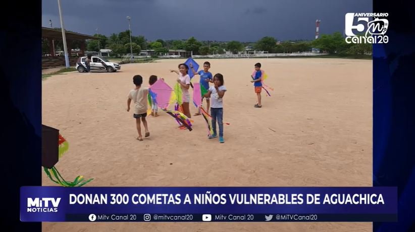 DONAN 300 COMETAS A NIÑOS VULNERABLES DE AGUACHICA