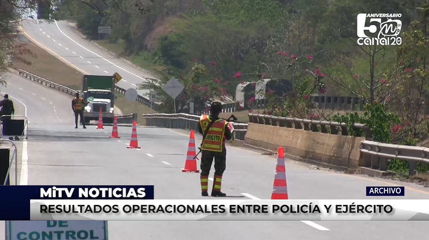 RESULTADOS OPERACIONALES ENTRE POLICÍA Y EJÉRCITO