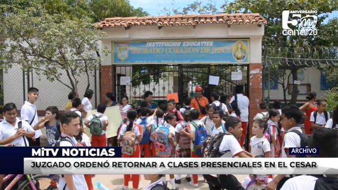 JUZGADO ORDENÓ RETORNAR A CLASES PRESENCIALES EN EL CESAR