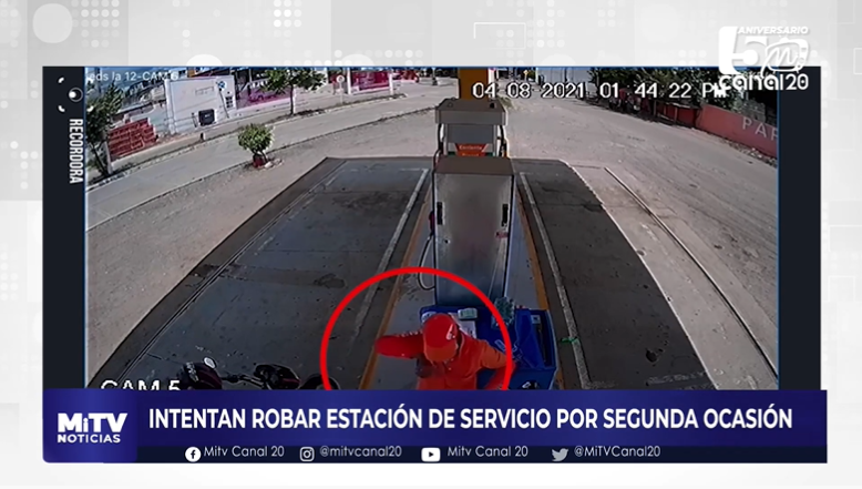 INTENTAN ROBAR ESTACIÓN DE SERVICIO POR SEGUNDA OCASIÓN