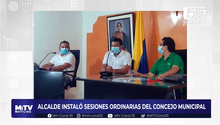 ALCALDE INSTALÓ SESIONES ORDINARIAS DEL CONCEJO MUNICIPAL