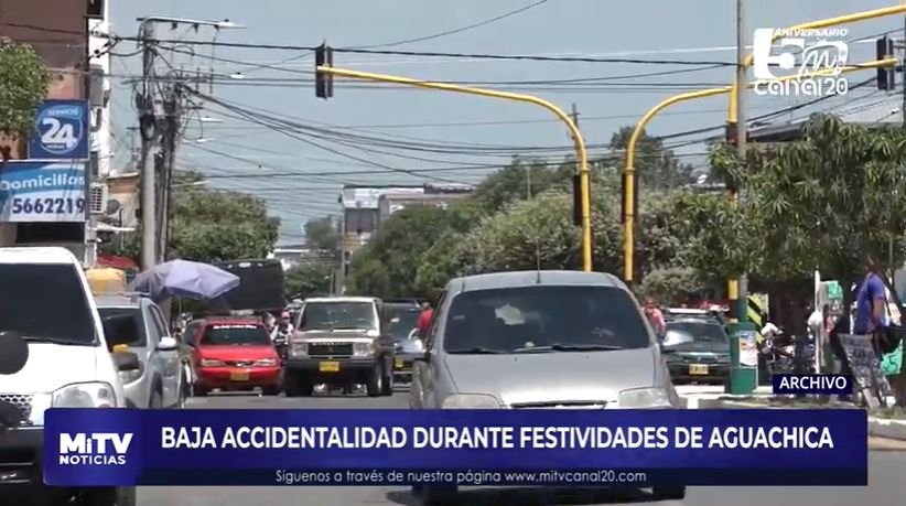 BAJA ACCIDENTALIDAD DURANTE FESTIVIDADES DE AGUACHICA