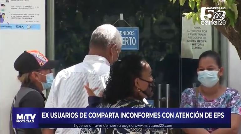 EX USUARIOS DE COMPARTA INCONFORMES CON ATENCIÓN DE EPS