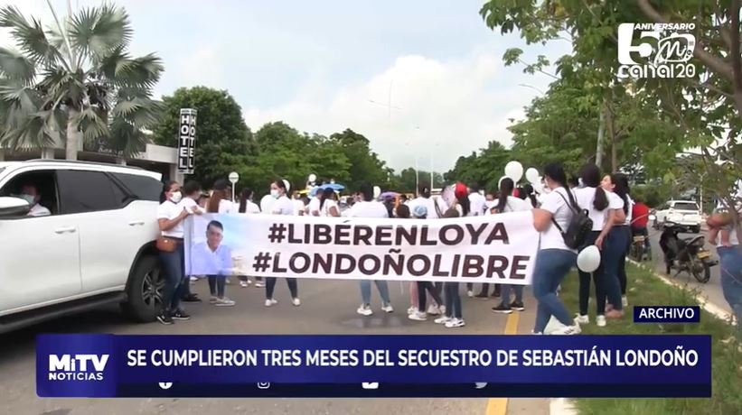 CUMPLEN TRES MESES DE SECUESTRADO SEBASTIÁN LONDOÑO