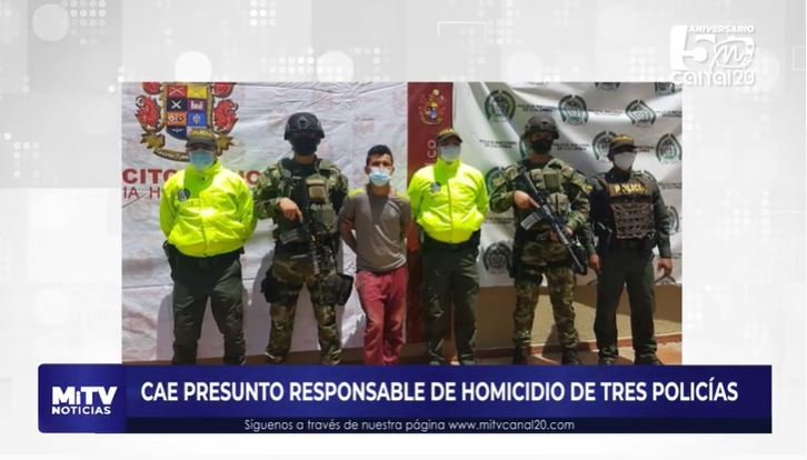 CAE PRESUNTO RESPONSABLE DE HOMICIDIO DE TRES POLICÍAS