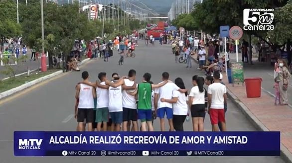 ALCALDÍA REALIZÓ RECREOVÍA DE AMOR Y AMISTAD