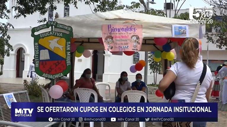 SE OFERTARON CUPOS EN COLEGIOS EN JORNADA INSITUCIONAL