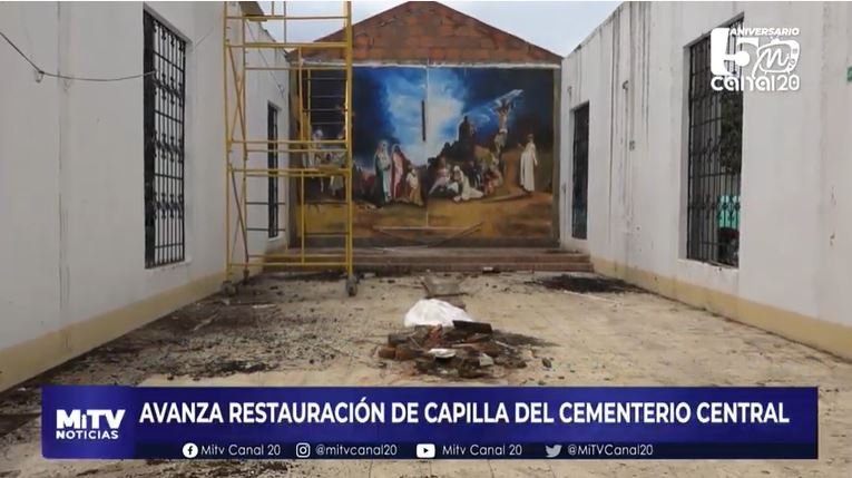 AVANZA RESTAURACIÓN DE CAPILLA DEL CEMENTERIO CENTRAL