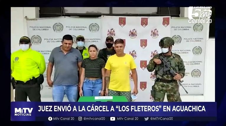 JUEZ ENVIÓ A LA CÁRCEL A “LOS FLETEROS” EN AGUACHICA