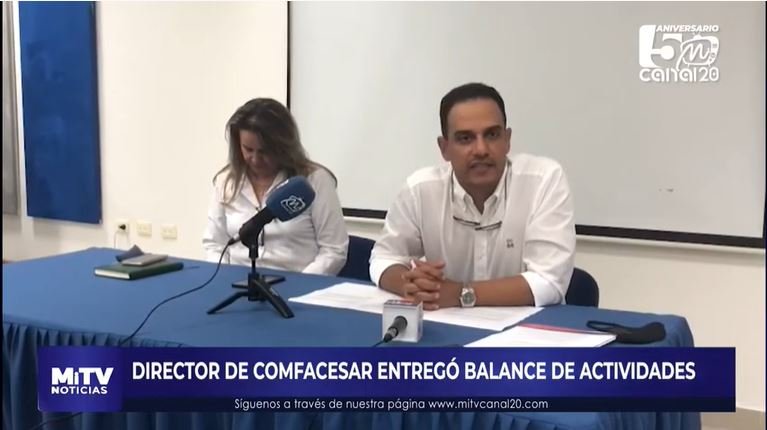 DIRECTOR DE COMFACESAR ENTREGÓ BALANCE DE ACTIVIDADES