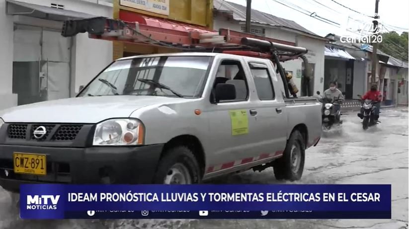 IDEAM PRONÓSTICA LLUVIAS Y TORMENTAS ELÉCTRICAS EN EL CESAR