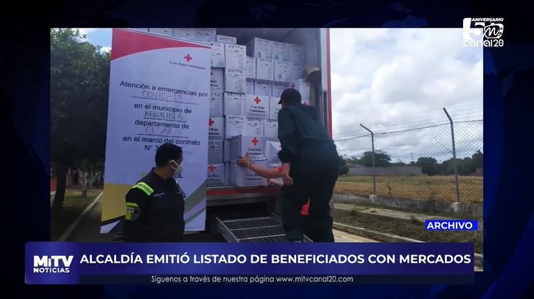 ALCALDÍA EMITIÓ LISTADO DE BENEFICIADOS CON MERCADOS