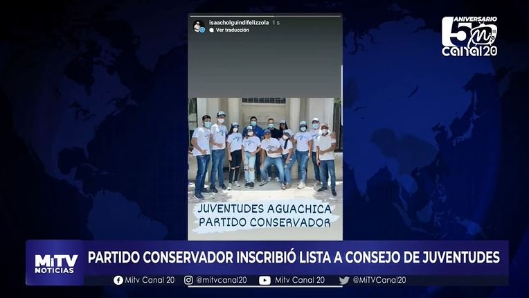 PARTIDO CONSERVADOR INSCRIBIÓ LISTA A CONSEJO DE JUVENTUDES