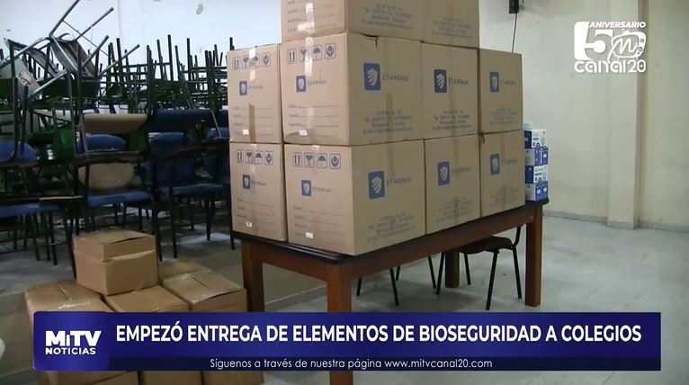 EMPEZÓ ENTREGA DE ELEMENTOS DE BIOSEGURIDAD A COLEGIOS