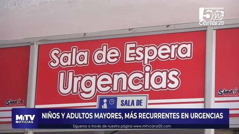 NIÑOS Y ADULTOS MAYORES, MÁS RECURRENTES EN URGENCIAS