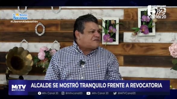 ALCALDE SE MOSTRÓ TRANQUILO FRENTE A REVOCATORIA