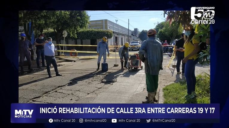 INICIÓ REHABILITACIÓN DE CALLE 3RA ENTRE CARRERAS 19 Y 17