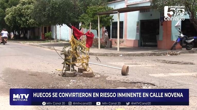 HUECOS SE CONVIRTIERON EN RIESGO INMINENTE EN CALLE NOVENA