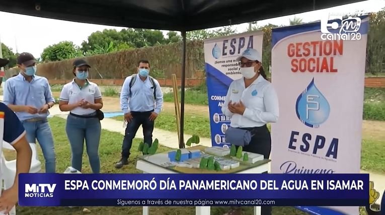 ESPA CONMEMORÓ DÍA PANAMERICANO DEL AGUA EN ISAMAR