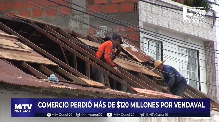 COMERCIO PERDIÓ MÁS DE 0 MILLONES POR VENDAVAL