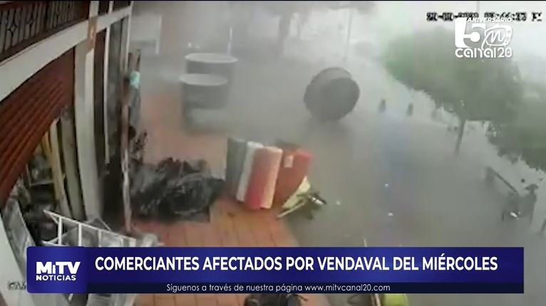 COMERCIANTES AFECTADOS POR VENDAVAL DEL MIÉRCOLES