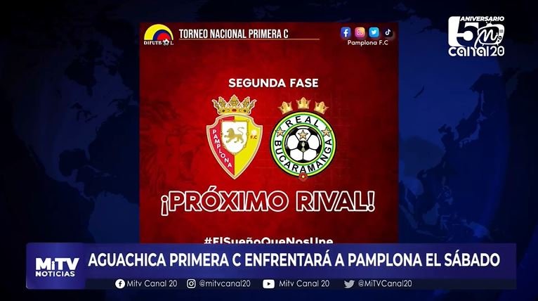 AGUACHICA PRIMERA C ENFRENTARÁ A PAMPLONA EL SÁBADO